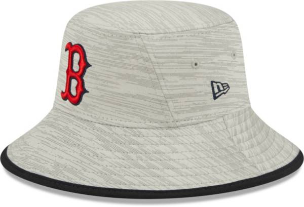 New Era Men's Boston Red Sox Gray Distinct Bucket Hat