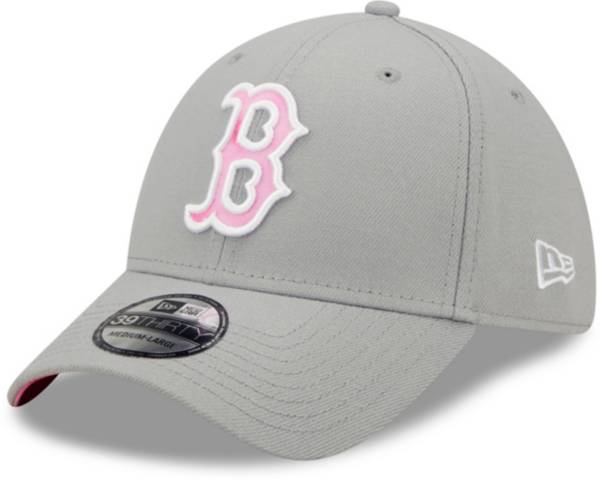 New Era Men's Mother's Day '22 Boston Red Sox Grey 39Thirty Stretch Fit Hat