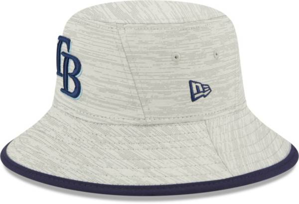 New Era Men's Tampa Bay Rays Gray Distinct Bucket Hat
