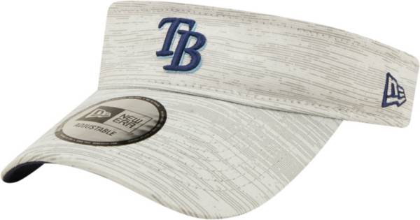 New Era Men's Tampa Bay Rays Gray Distinct Adjustable Visor