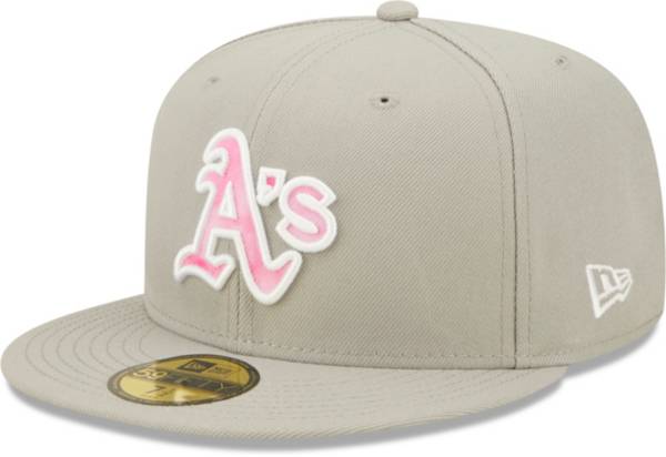 New Era Men's Mother's Day '22 Oakland Athletics Grey 59Fifty Fitted Hat