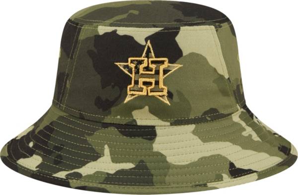 New Era Men's Armed Forces Day 2022 Houston Astros Camo Distinct Bucket Hat