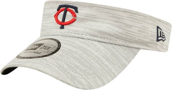 New Era Men's Minnesota Twins Gray Distinct Adjustable Visor