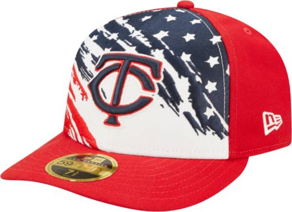 New Era Men's Fourth of July '22 Minnesota Twins Red 59Fifty Low Profile Fitted Hat