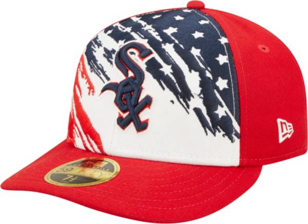 New Era Men's Fourth of July '22 Chicago White Sox Red 59Fifty Low Profile Fitted Hat