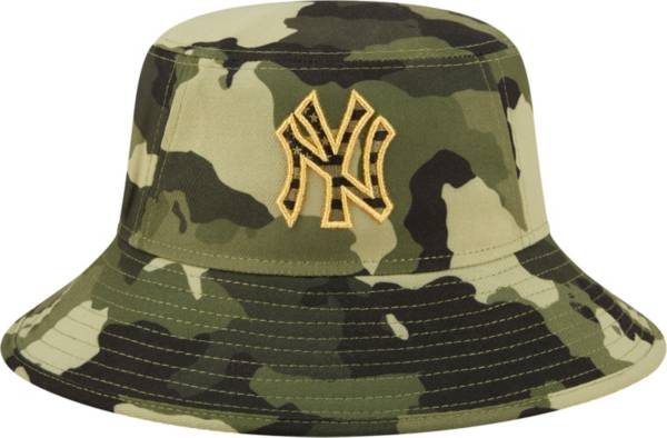 New Era Men's Armed Forces Day 2022 New York Yankees Camo Distinct Bucket Hat