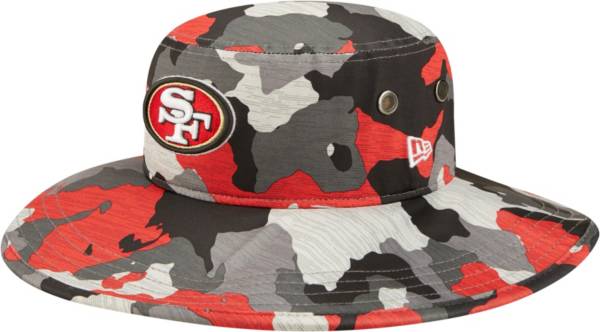 New Era Men's San Francisco 49ers Training Camp 2022 Sideline Panama Camouflage Bucket Hat