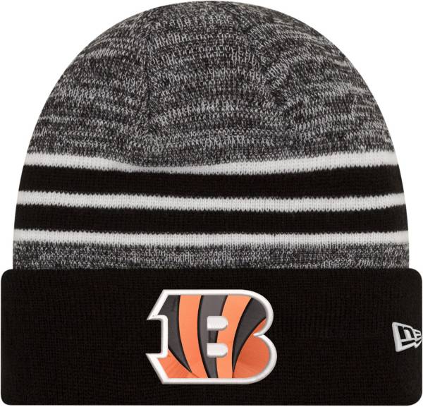 New Era Men's Cincinnati Bengals Marled Black Knit