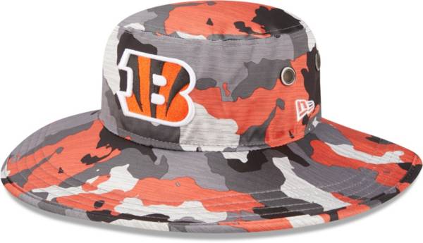 New Era Men's Cincinnati Bengals Training Camp 2022 Sideline Panama Camouflage Bucket Hat