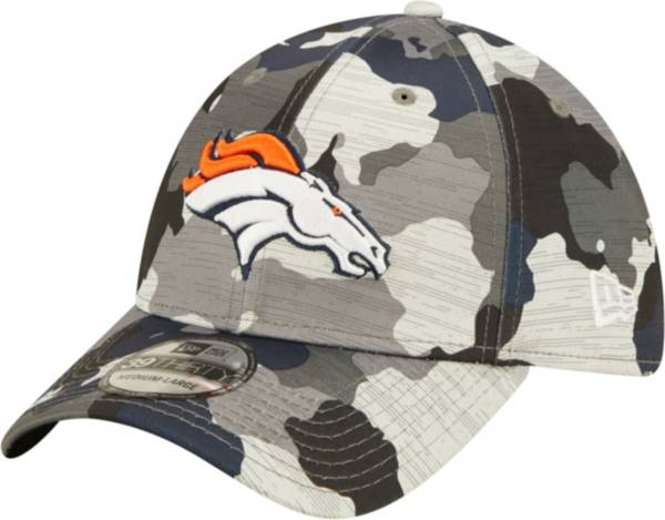 New Era Men's Denver Broncos Sideline Training Camp 2022 Camouflage 39Thirty Stretch Fit Hat