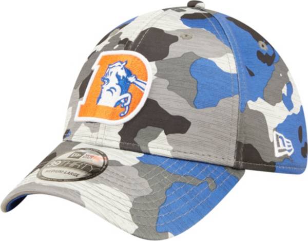 New Era Men's Denver Broncos Sideline Training Camp 2022 Camouflage 39Thirty Stretch Fit Hat