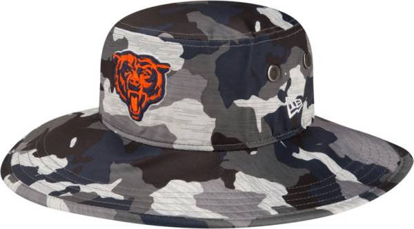 New Era Men's Chicago Bears Training Camp 2022 Sideline Panama Camouflage Bucket Hat