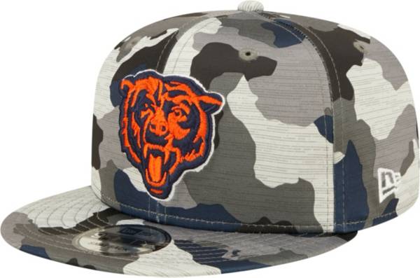 New Era Men's Chicago Bears Sideline Training Camp 2022 Camouflage Bear Logo 9Fifty Adjustable Hat