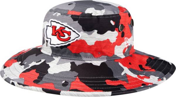 New Era Men's Kansas City Chiefs Training Camp 2022 Sideline Panama Camouflage Bucket Hat