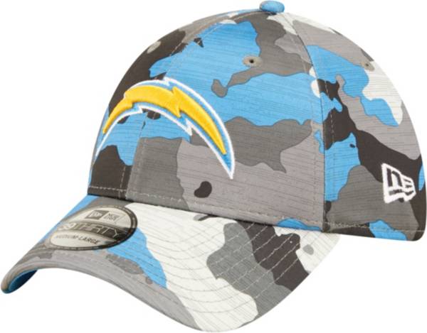 New Era Men's Los Angeles Chargers Sideline Training Camp 2022 Camouflage 39Thirty Stretch Fit Hat