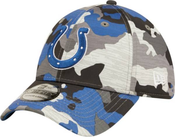 New Era Men's Indianapolis Colts Sideline Training Camp 2022 Camouflage 39Thirty Stretch Fit Hat