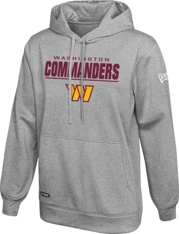 NFL Team Apparel Men's Washington Commanders Combine Stated Grey Pullover Hoodie