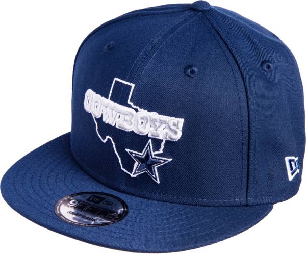 New Era Men's Dallas Cowboys State Logo 9Fifty Navy Adjustable Hat