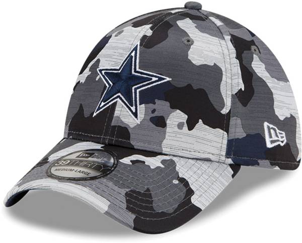 New Era Men's Dallas Cowboys Sideline Traning Camp 2022 Camouflage 39Thirty Stretch Fit Hat