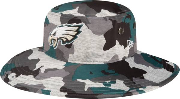 New Era Men's Philadelphia Eagles Training Camp 2022 Sideline Panama Camouflage Bucket Hat