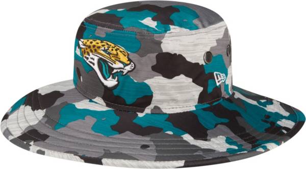 New Era Men's Jacksonville Jaguars Training Camp 2022 Sideline Panama Camouflage Bucket Hat