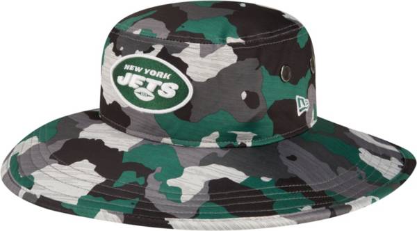 New Era Men's New York Jets Training Camp 2022 Sideline Panama Camouflage Bucket Hat