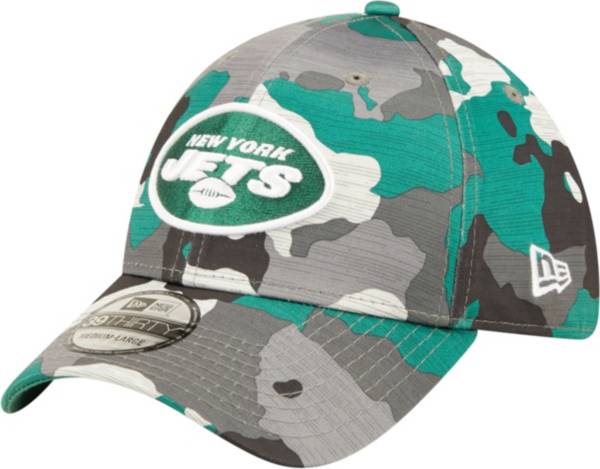 New Era Men's New York Jets Sideline Training Camp 2022 Camouflage 39Thirty Stretch Fit Hat