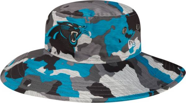 New Era Men's Carolina Panthers Training Camp 2022 Sideline Panama Camouflage Bucket Hat