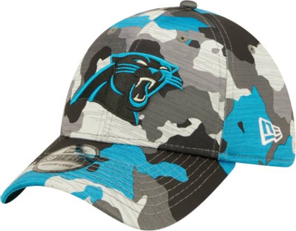 New Era Men's Carolina Panthers Sideline Training Camp 2022 Camouflage 39Thirty Stretch Fit Hat