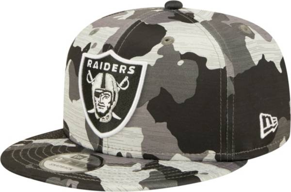 New Era Men's Las Vegas Raiders Sideline Training Camp 2022 Camouflage 9Fifty Adjustable Hat