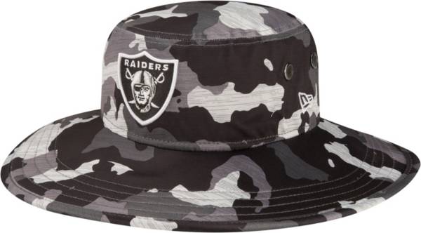 New Era Men's Las Vegas Raiders Training Camp 2022 Sideline Panama Camouflage Bucket Hat