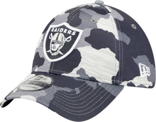 New Era Men's Las Vegas Raiders Sideline Training Camp 2022 Camouflage 39Thirty Stretch Fit Hat
