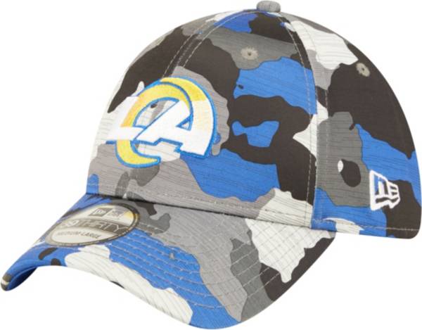 New Era Men's Los Angeles Rams Sideline Training Camp 2022 Camouflage 39Thirty Stretch Fit Hat