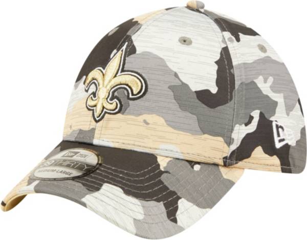 New Era Men's New Orleans Saints Sideline Training Camp 2022 Camouflage 39Thirty Stretch Fit Hat