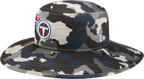 New Era Men's Tennessee Titans Training Camp 2022 Sideline Panama Camouflage Bucket Hat