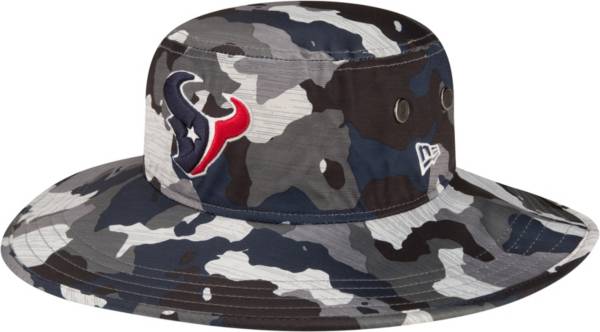 New Era Men's Houston Texans Training Camp 2022 Sideline Panama Camouflage Bucket Hat