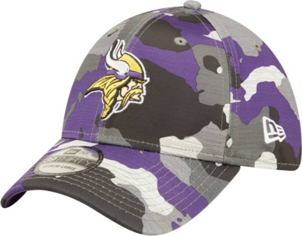 New Era Men's Minnesota Vikings Sideline Training Camp 2022 Camouflage 39Thirty Stretch Fit Hat