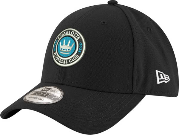 New Era Charlotte FC 9Forty CM Crest Black Adjustable Hat