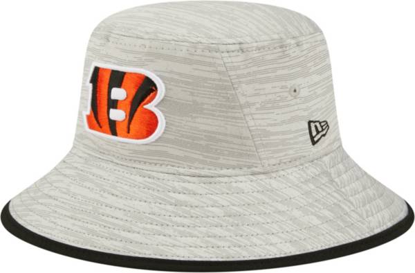 New Era Men's Cincinnati Bengals Distinct Grey Adjustable Bucket Hat