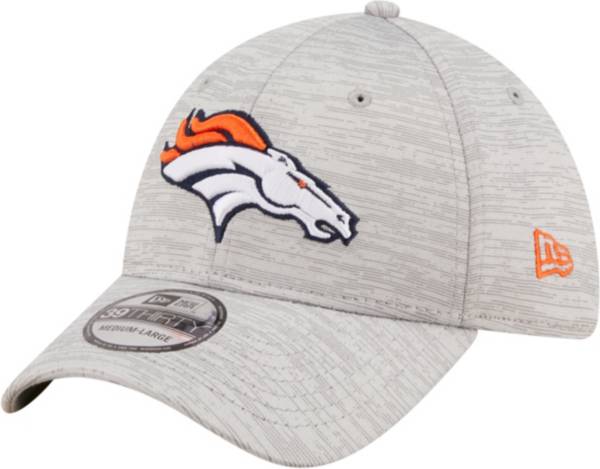 New Era Men's Denver Broncos Distinct 39Thirty Grey Stretch Fit Hat