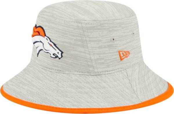 New Era Men's Denver Broncos Distinct Grey Adjustable Bucket Hat