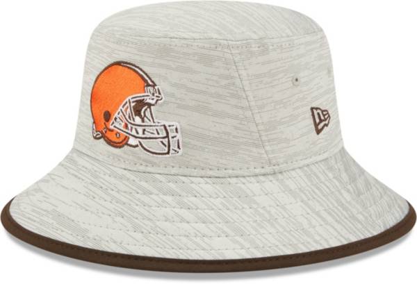 New Era Men's Cleveland Browns Distinct Grey Adjustable Bucket Hat