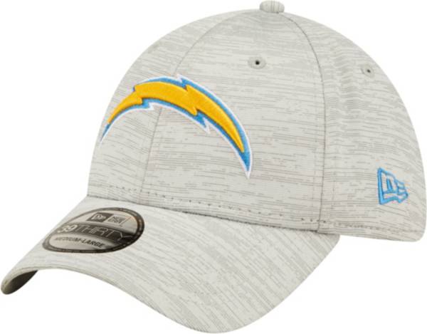 New Era Men's Los Angeles Chargers Distinct 39Thirty Grey Stretch Fit Hat