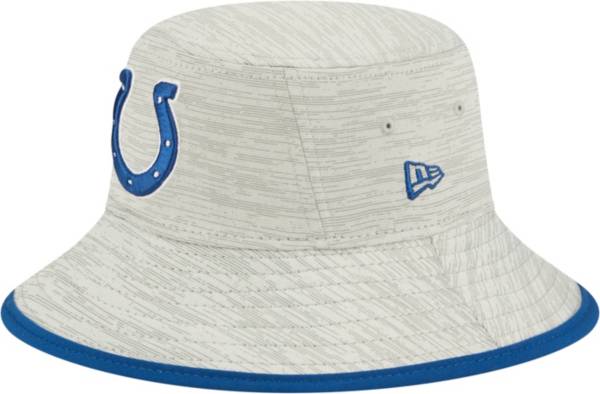 New Era Men's Indianapolis Colts Distinct Grey Adjustable Bucket Hat