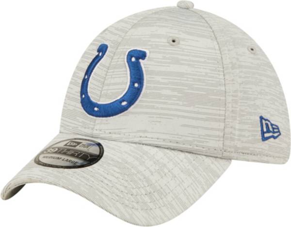 New Era Men's Indianapolis Colts Distinct 39Thirty Grey Stretch Fit Hat