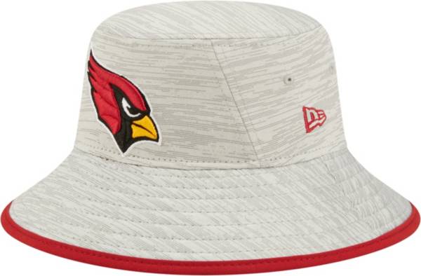 New Era Men's Arizona Cardinals Distinct Grey Adjustable Bucket Hat