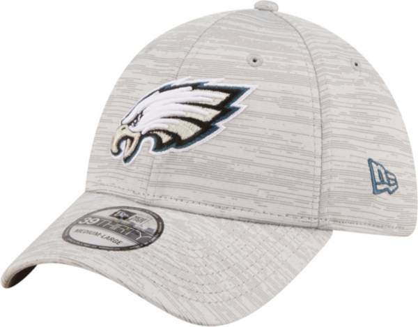 New Era Men's Philadelphia Eagles Distinct 39Thirty Grey Stretch Fit Hat