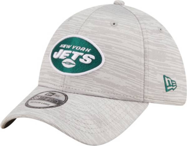 New Era Men's New York Jets Distinct 39Thirty Grey Stretch Fit Hat