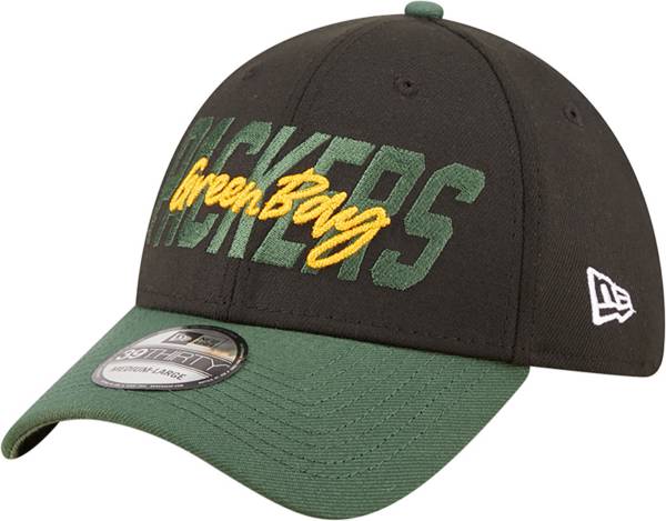 New Era Men's Green Bay Packers 2022 NFL Draft 39Thirty Black Stretch Fit Hat