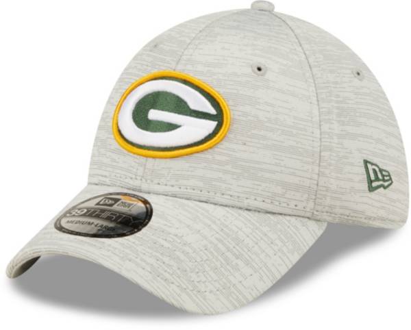 New Era Men's Green Bay Packers Distinct 39Thirty Grey Stretch Fit Hat